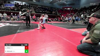 66 lbs 3rd Place - Isaiah Tate, Barnsdall Youth Wrestling vs Luke Griffin, Muskogee Rougher Youth Wrestling