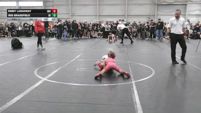 52 lbs Quarterfinals (8 Team) - Emmy Lashaway, Empyre WC vs Iris Brassfield, Rising Kingz