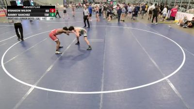 Junior Boys - 126 lbs Cons. Round 2 - Sammy Sanchez, Team Wyoming vs D'Shaeon Wilson, Indiana
