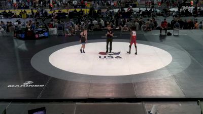 100 lbs Cons 8 #1 - Quentin Williams, IL vs Kaiden Belinsky, IA