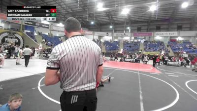 102 lbs Quarterfinal - Layf Skadberg, Valley Bad Boys vs Jorrdan Salazar, Steel City Reloaded WC