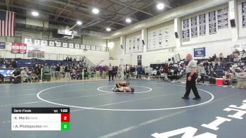 120 lbs Semifinal - Kyden Merlin, South Windsor vs Adrian Photopoulos, New Milford
