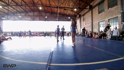 80 lbs Rr Rnd 3 - Yaretzi Rojas, Team Tulsa Wrestling Club vs Ahnna Grzymala, Checotah Matcats