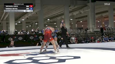 Senior Women Freestyle FS - 59 lbs Quarters - Michaela Beck, Titan Mercury Wrestling Club (TMWC) vs Brenda Reyna, Army (WCAP)