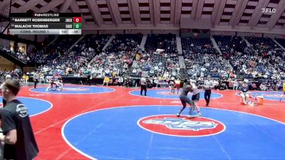 4A-285 lbs Cons. Round 1 - Malachi Thomas, Eastside Hs vs Barrett Rosenberger, Jones County