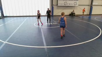 80 lbs Rr Rnd 2 - Lillianna Holmes, 84 Athletes vs Dylan Eaver, Donahue Wrestling Academy