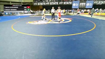Girls 3A 145 lbs Cons. Round 1 - Hailey Woebke, Everett (Girls) vs Malia Alexander, Stanwood (Girls)