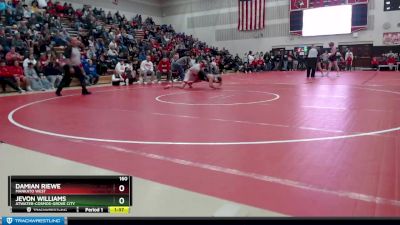 160 lbs Quarterfinal - Jevon Williams, Atwater-Cosmos-Grove City vs Damian Riewe, Mankato West