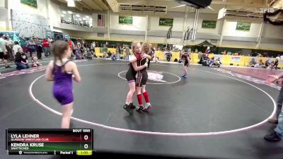 82 lbs Cons. Round 3 - Lyla Lehner, Glasgow Wrestling Club vs Kendra Kruse, Unattached