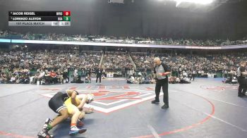 4A 175 lbs 1st Place Match - Lorenzo Alston, Uwharrie Charter Academy vs Jacob Reigel, Mount Pleasant High School