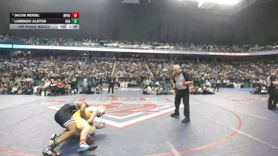 4A 175 lbs 1st Place Match - Lorenzo Alston, Uwharrie Charter Academy vs Jacob Reigel, Mount Pleasant High School