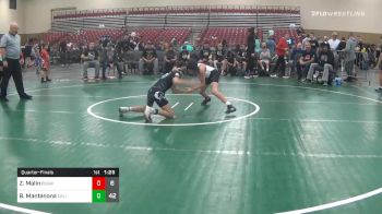 Quarterfinal - Zachary Malin, Badgerway White (WI) vs Brock Mantanona, California Gold