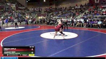 5A 130 lbs Semifinal - Megan Amplo, Searcy vs Hannah Keim, Central Arkansas Christian