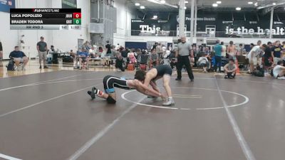 134 lbs Rr Rnd 3 - Luca Popolizio, Journeymen Black - HSC vs Braden Todora, Grit Mat Club Red - HSC