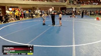 61 lbs Semifinal - Brady Buker, Hutchinson vs Calvin Doll, Paynesville