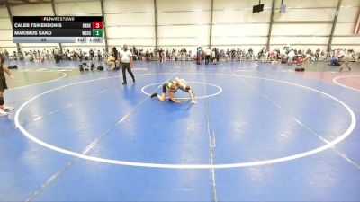 80 lbs Round 3 (12:30pm Saturday) - Caleb Tsikerdonis, Dynasty Black vs Maximus Sako, Westshore D.S.