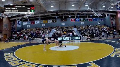 141 lbs Quarterfinal - Luke Kunath, Belmont Abbey vs Frank Bianco, Coker