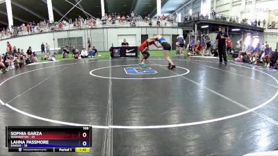 108 lbs Round 2 (8 Team) - Sophia Garza, Washington vs Lahna Passmore, Kansas