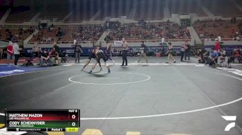 D3-132 lbs Cons. Round 2 - Cody Schexnyder, Estrella Foothills vs Matthew Mazon, Lee Williams HS