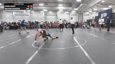 113 lbs Round 2 (10 Team) - Ryder Linker, Rocket Rams vs Brayden Johnston, CTWHALE Green