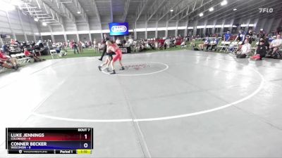 94 lbs Round 2 (8 Team) - Luke Jennings, Colorado vs Conner Becker, Wisconsin