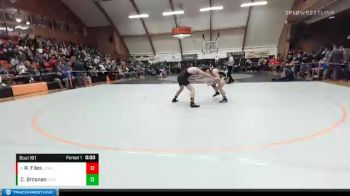 182 lbs Cons. Round 3 - Rowan Files, Lowell vs Conor Brosnan, Heppner/Ione