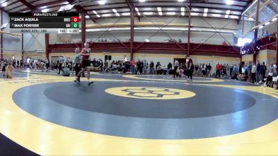165 lbs Champ. Round 3 - Max Fortier, University (WV) vs Zack Aquila, Brecksville