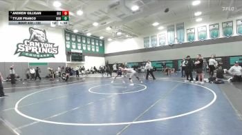 132 lbs Quarterfinal - Andrew Gilligan, Dos Pueblos vs Tyler Franco, Bonita