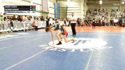 160 lbs Consi Of 8 #2 - Manny Gusfa, NJ vs Kayden Hanlon, NV