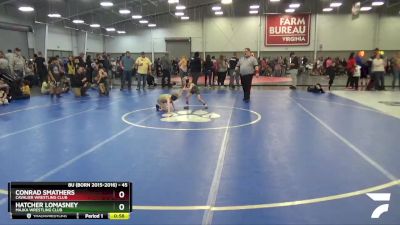 45 lbs Cons. Round 3 - Hatcher Lomasney, Majka Wrestling Club vs Conrad Smathers, Cavalier Wrestling Club