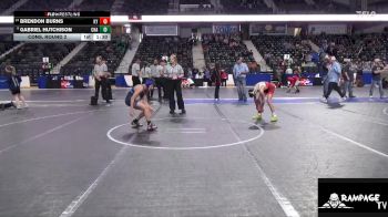 96 lbs Cons. Round 2 - Brendon Burns, Kansas YG vs Gabriel Hutchison, Chanute
