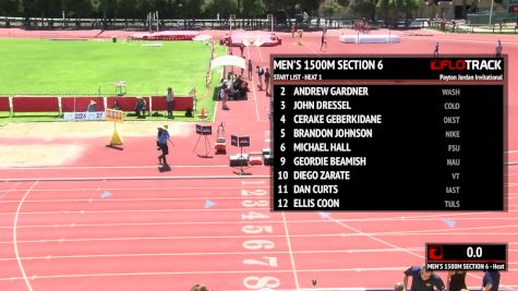 Men's 1500m, Heat 6