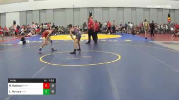 106 lbs Final - Hunter Robison, Ragin Raisins Pink vs Logan Novara, Team Vision Quest Colorado