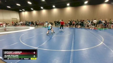 97 lbs Quarterfinal - Oliver Pulliam, Best Trained Wrestling vs Anthony Landrum, Betterman Elite Wrestling