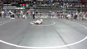 100 lbs Quarterfinal - Ryder Hobbs, Jackson Township vs Shane Wendolowski, F.l.o.w.