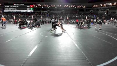 95 lbs Consi Of 16 #2 - Kevin Calabrese, Wrestling U vs Mike Espinoza, Buxton (NJ)