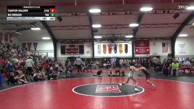 51-55 lbs Round 1 - Carter Balzer, Camp Point Youth Wrestling vs Bo Briggs, Fort Madison Wrestling