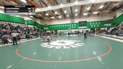 138 lbs Semifinal - Lincoln Kemp, Pinedale vs Lucas Ramirez, Worland