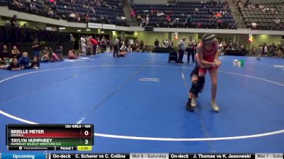 100 lbs Round 3 - Brielle Meyer, Osceola vs Taylyn Humphrey, Humboldt Wildcat Wrestling Clu