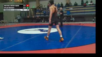 126 lbs Dylan Mosset, Bismarck St Mary`s vs Michael Brody Keith, Natrona County