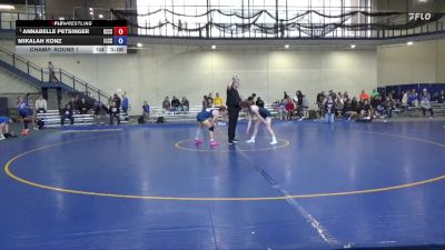 131 lbs Champ. Round 1 - Annabelle Petsinger, Iowa Central Community College vs Mikalah Konz, Iowa Lakes CC