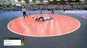 126 lbs Quarterfinal - Oliver Barnes, Burns Oregon vs Ezra Clemens, Grizzly Wrestling Club