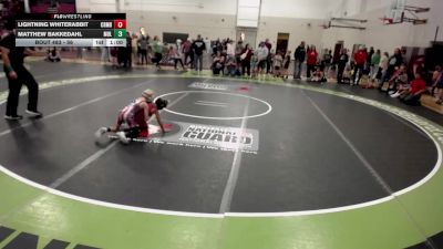 56 lbs 3rd Place Match - Lightning Whiterabbit, Coon Rapids Mat Bandits Wrestling Club vs Matthew Bakkedahl, MR/USC Longhorns