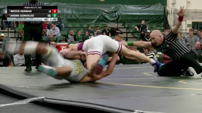 149 lbs 1st Place Match - Brock Herman, Little Rock vs Andre Gonzales, Cal Poly