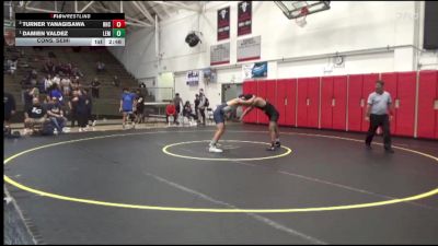 165 lbs Cons. Semi - Turner Yanagisawa, Rio Hondo College vs Damien Valdez, Lemoore College