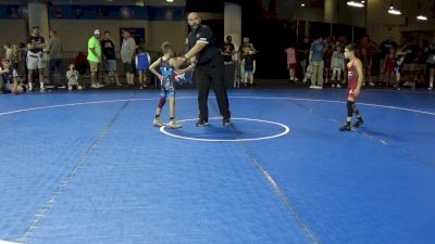 53 lbs Quarters - Javier Larson, Forest Lake Wrestling Club vs Jordan Kiger, Yorktown Wrestling Club