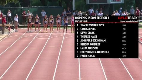 Women's 1500m, Heat 4