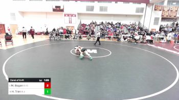 120 lbs Consi Of 8 #1 - Michael Bogan, Plymouth South vs Harrison Tran, Bos Latin Academy