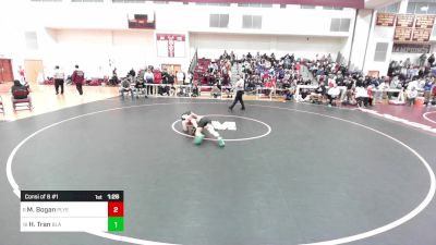 120 lbs Consi Of 8 #1 - Michael Bogan, Plymouth South vs Harrison Tran, Bos Latin Academy