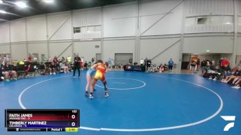 132 lbs Round 3 (8 Team) - Faith James, Missouri Fire vs Timberly Martinez, Colorado